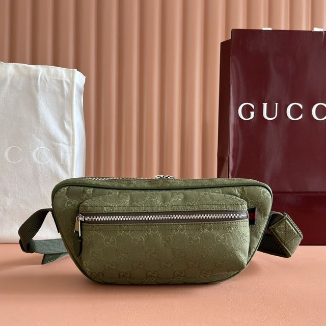 GG original canvas canvas belt bag 834462 green