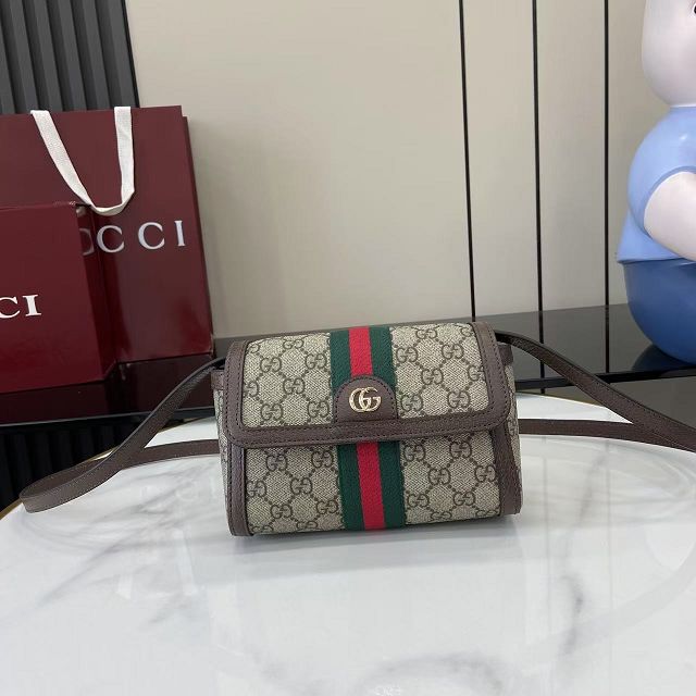 GG original fabric ophidia mini shoulder bag 838481 brown
