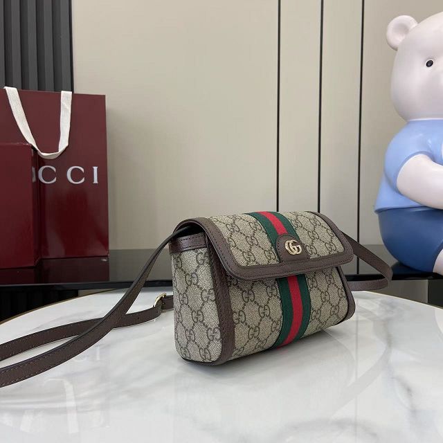 GG original fabric ophidia mini shoulder bag 838481 brown