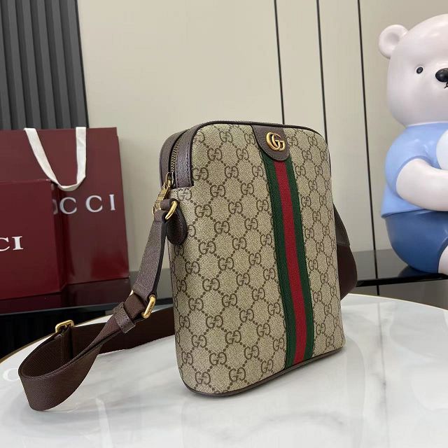 GG original fabric ophidia small slingbag 839103 brown