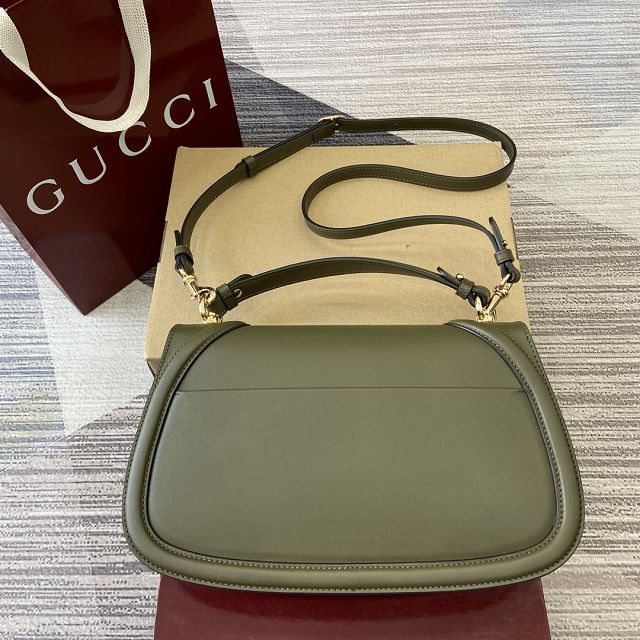 GG original calfskin blondie large top handle bag 815716 green