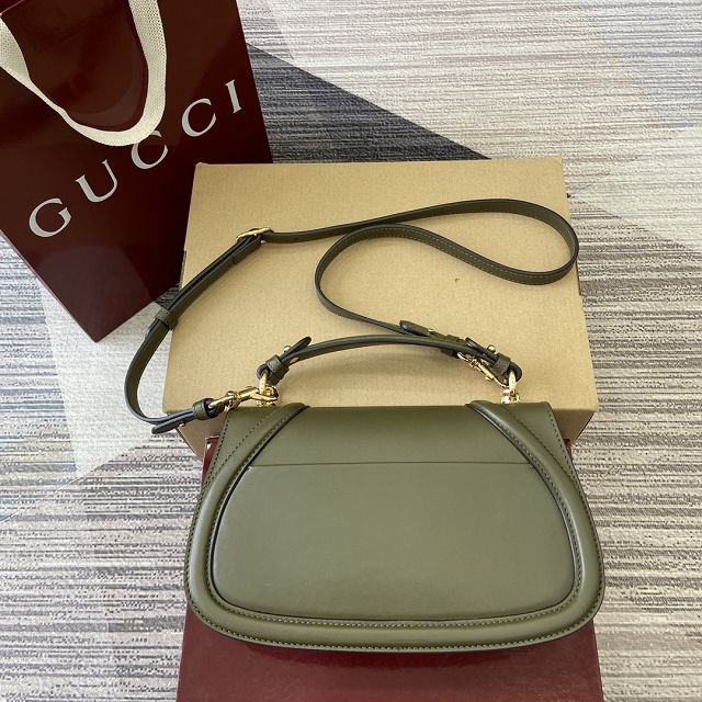 GG original calfskin blondie small top handle bag 815714 green
