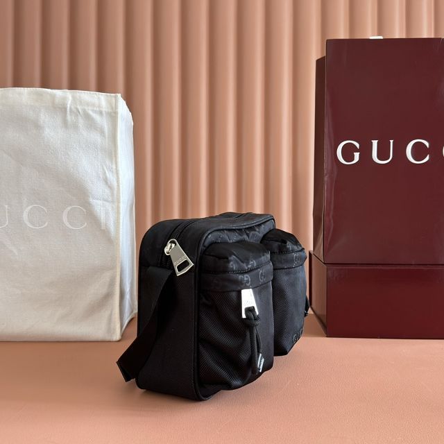 GG original nylon nexus small crossbody bag 834475 black