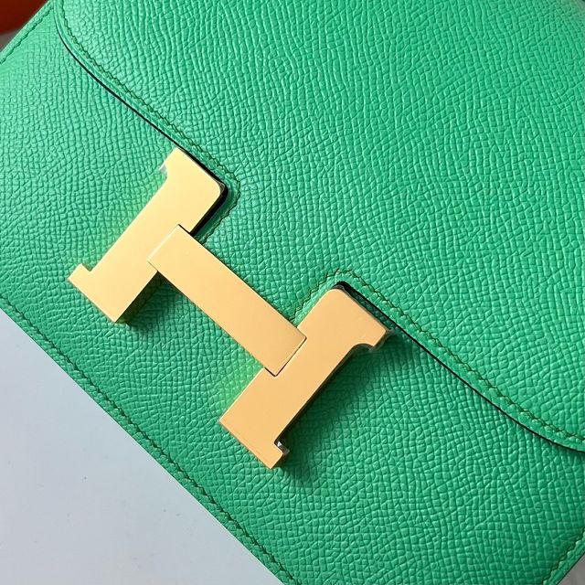Hermes original epsom leather small constance bag C019 vert comics