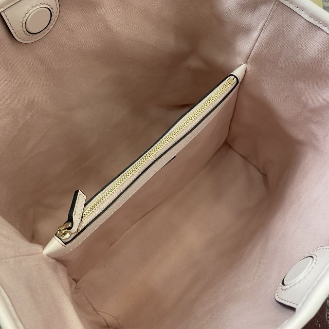 GG original calfskin emblem medium bucket bag 815103 light pink