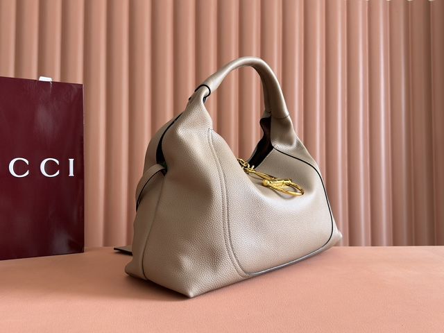 GG original calfskin softbit maxi shoulder bag 837466 taupe