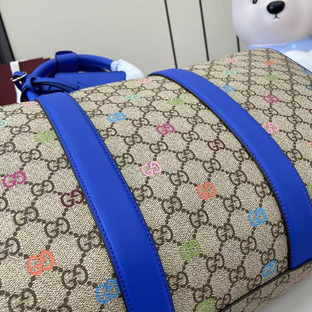 GG original canvas medium medium duffle bag 792074 blue