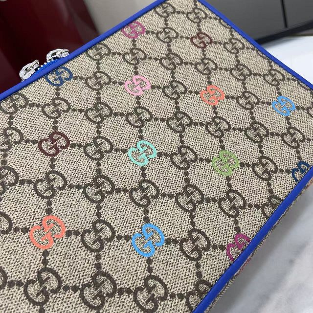 GG original canvas small shoulder bag 792456 blue