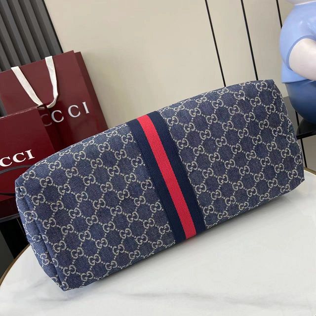 GG original denim giglio large tote bag 853971 dark blue