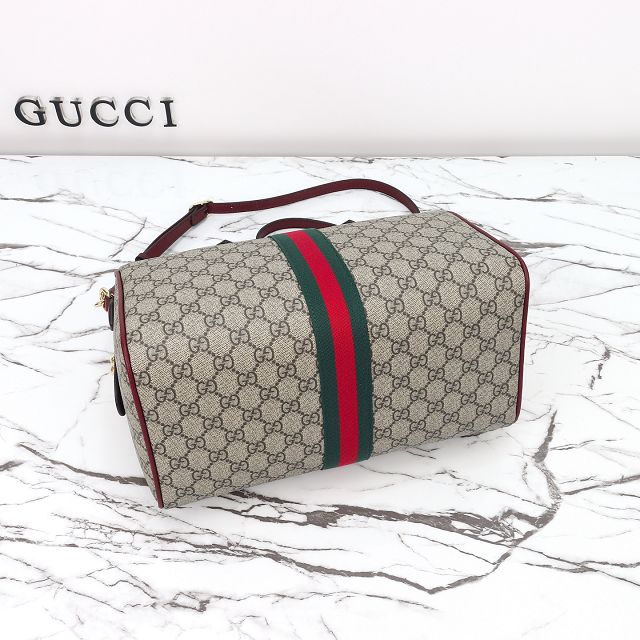 GG original fabric ophidia large boston bag 836824 bordeaux