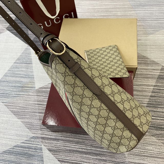 GG original fabric ophidia large shoulder bag 836871 brown