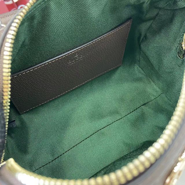 GG original fabric ophidia small boston bag 841294 brown