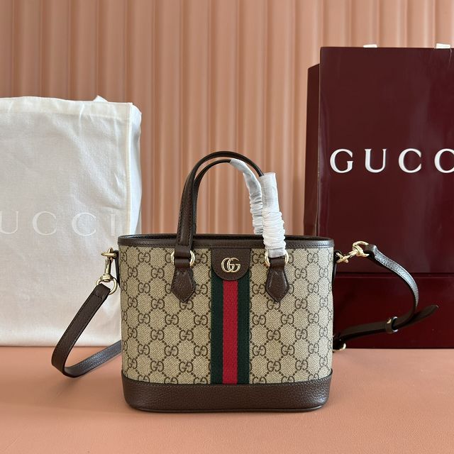 GG original fabric ophidia small tote bag 836848 brown