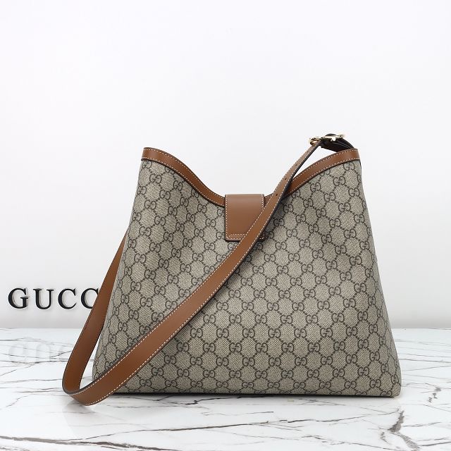 GG original fabric padlock large shoulder bag 839020 brown