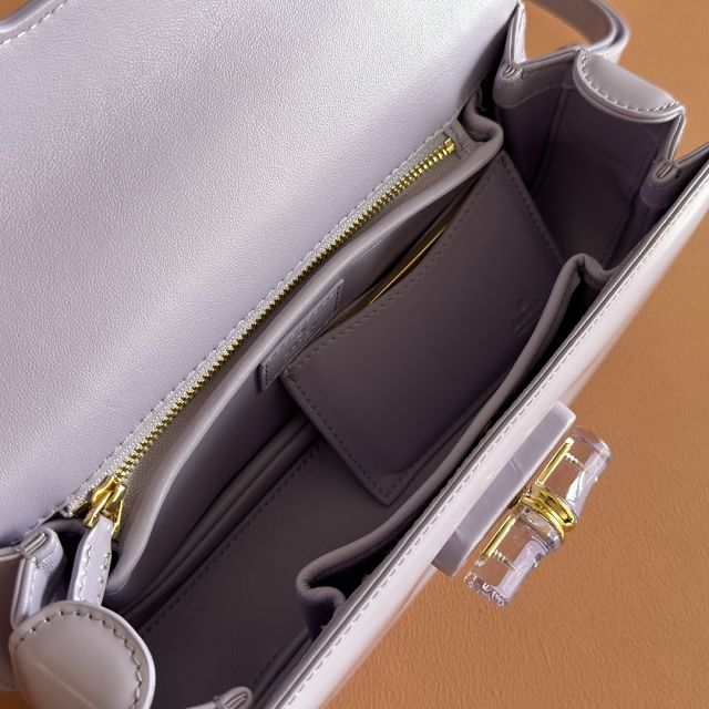 GG original calfskin bamboo diva medium bag 827750 light purple