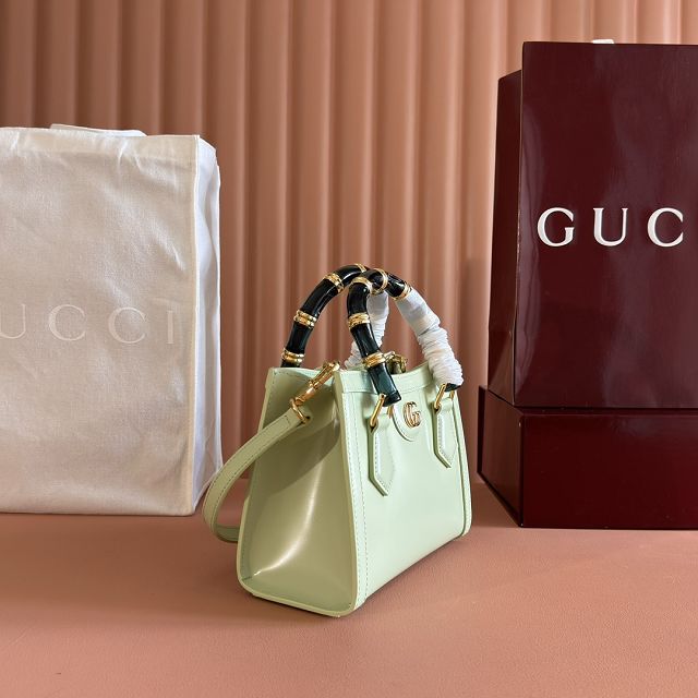 GG original calfskin diana small tote bag 832936 light green