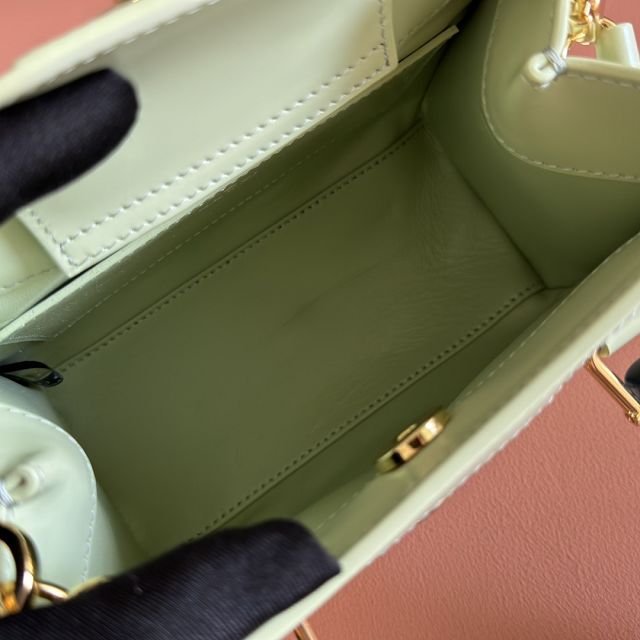 GG original calfskin diana small tote bag 832936 light green