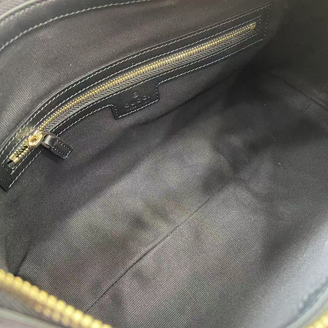 GG original calfskin emblem medium shoulder bag 847449 black