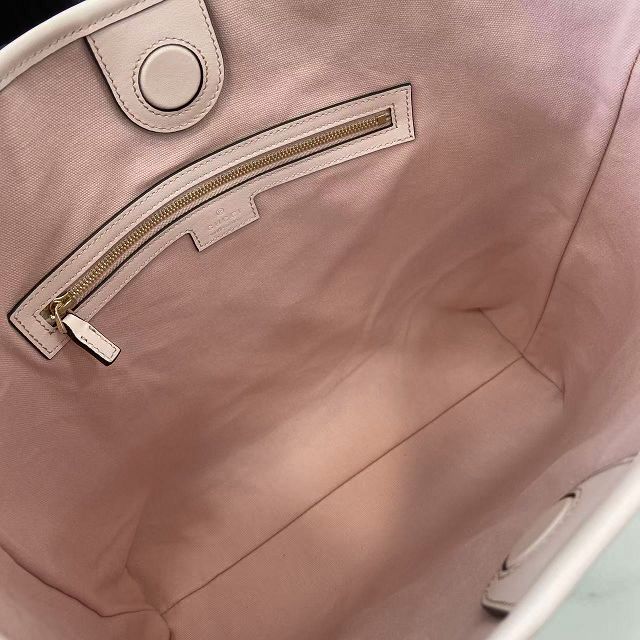 GG original calfskin emblem medium shoulder bag 847452 light pink