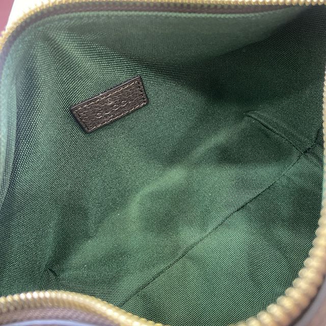 GG original fabric emblem medium shoulder bag 838477 brown