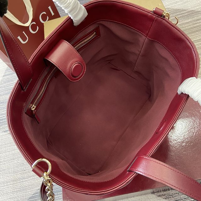 GG original lambskin betty medium tote bag 847387 bordeaux