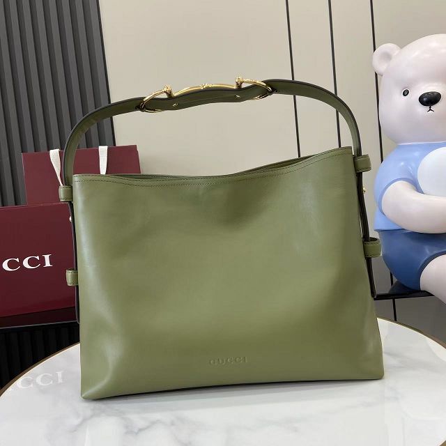 GG original calfskin beatrix medium tote bag 850926 green