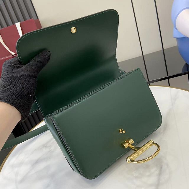 GG original calfskin siena small shoulder bag 846705 green