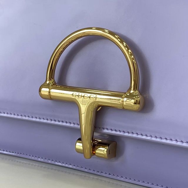 GG original patent calfskin siena small shoulder bag 846705 purple