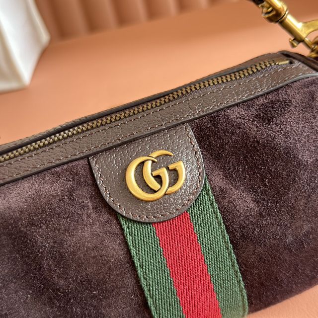 GG original suede ophidia mini bag 846869 dark brown