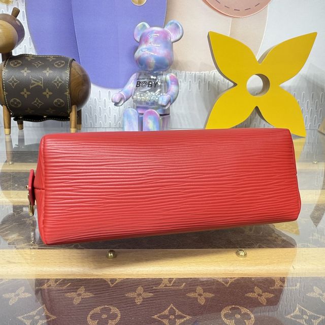 Louis vuitton original epi leather pochette cosmetique M15201 red