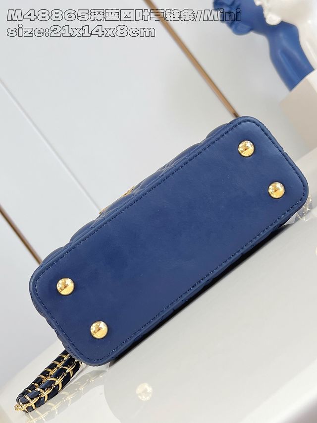 Louis vuitton original lambskin capucines mini handbag M25283 blue