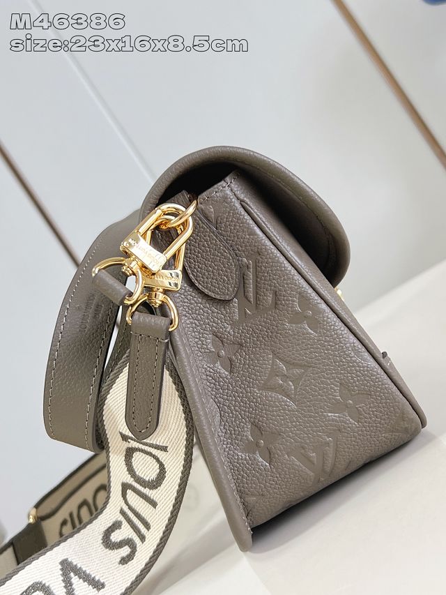 Louis vuitton original calfskin diane satchel M15049 smoke