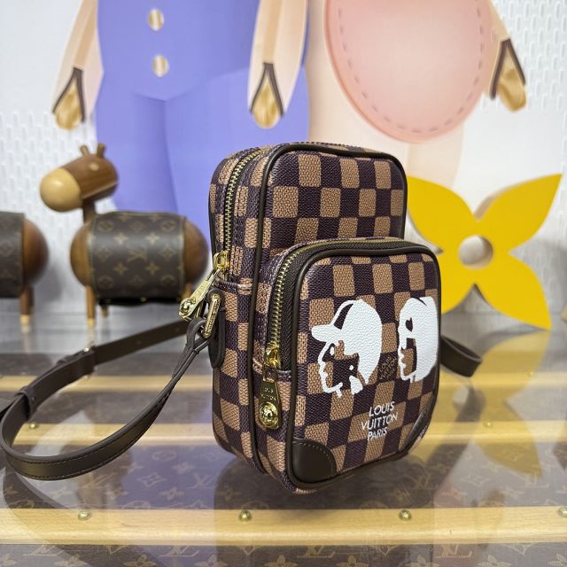 Louis vuitton original damier ebene amazone cross-body bag N40768