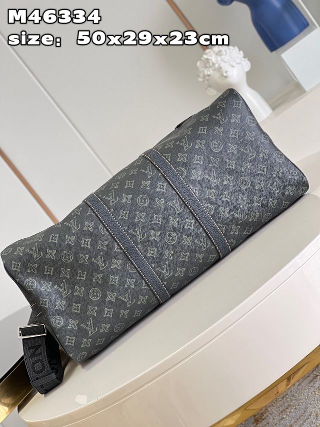 Louis vuitton original monogram eclipse keepall 50 M46334