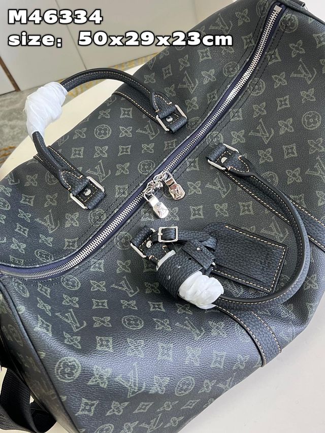 Louis vuitton original monogram eclipse keepall 50 M46334