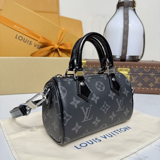 Louis vuitton original monogram eclipse nano speedy M26573