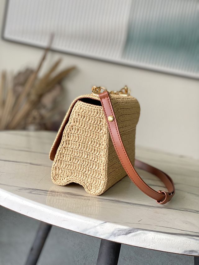 Louis vuitton original raffia twist MM slim M14308