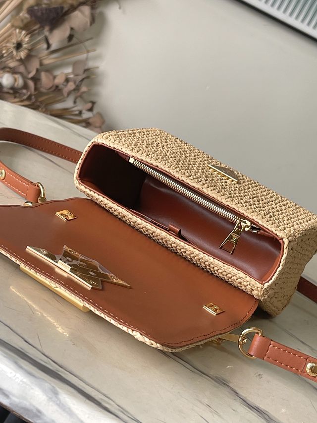 Louis vuitton original raffia twist PM slim M14309