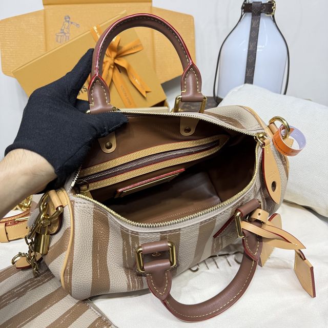 Louis vuitton original soft calfskin speedy P9 30 M21122 apricot