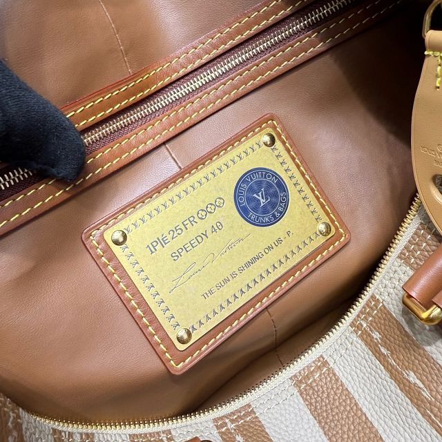 Louis vuitton original soft calfskin speedy P9 40 M24422 apricot