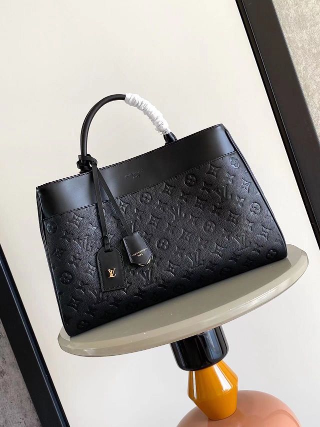 Louis vuitton original calfskin avenue MM handbag M25575 black