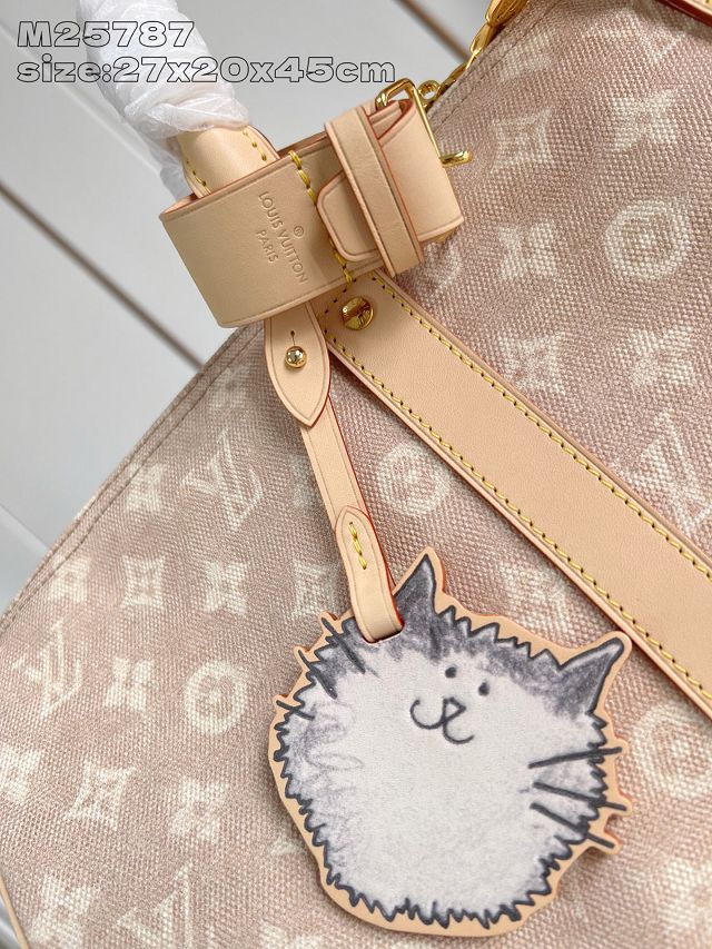 Louis vuitton original meowgram canvas keepall 45 M25787