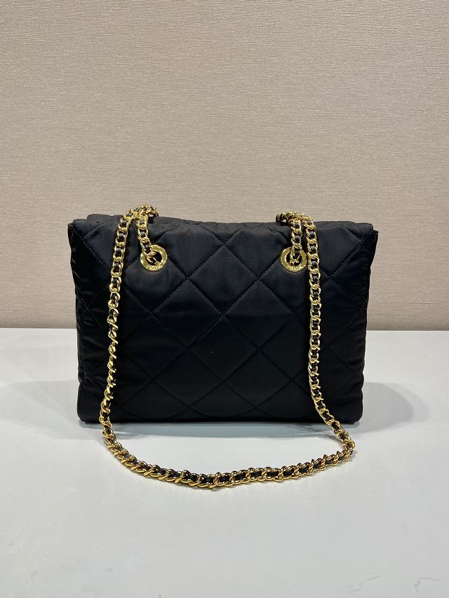 Prada original nylon medium tote bag 1BG529 black