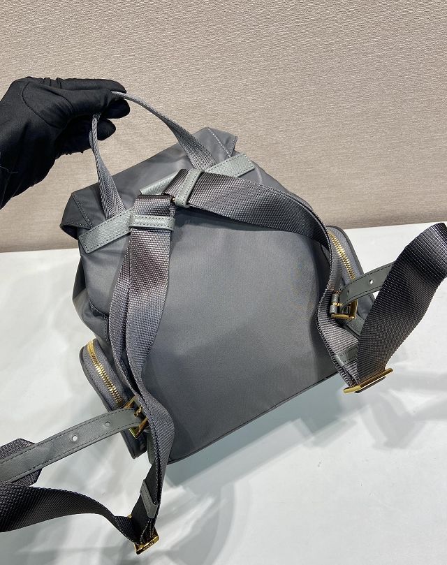 Prada original nylon medium backpack 1BZ081 grey