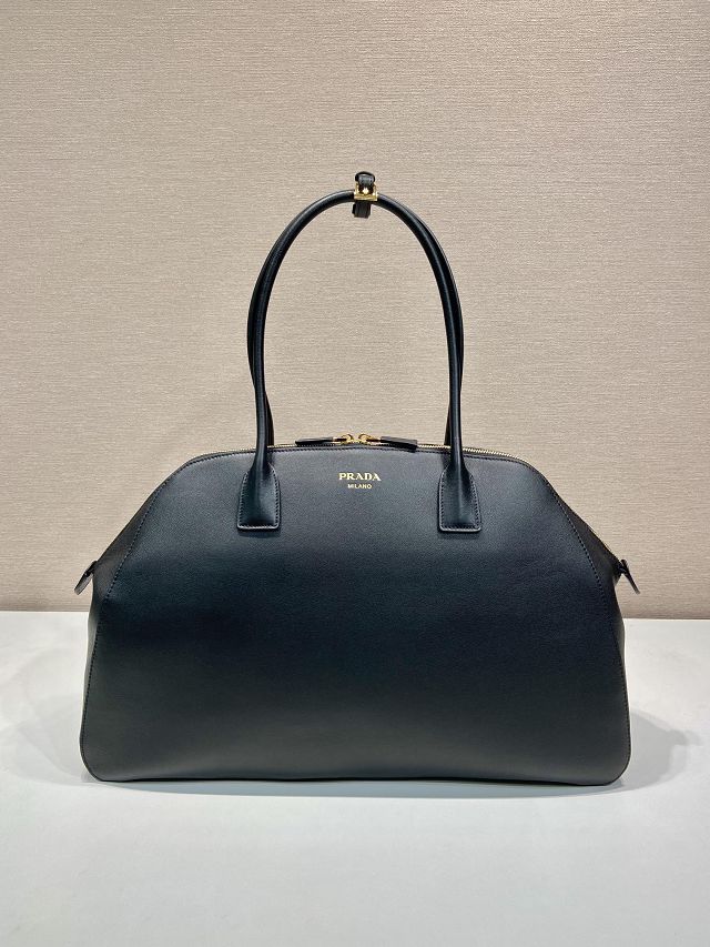 Prada original calfskin large tote bag 1BG506 black