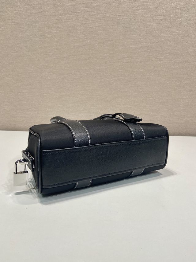 Prada original nylon small boston bag 1BG846 black