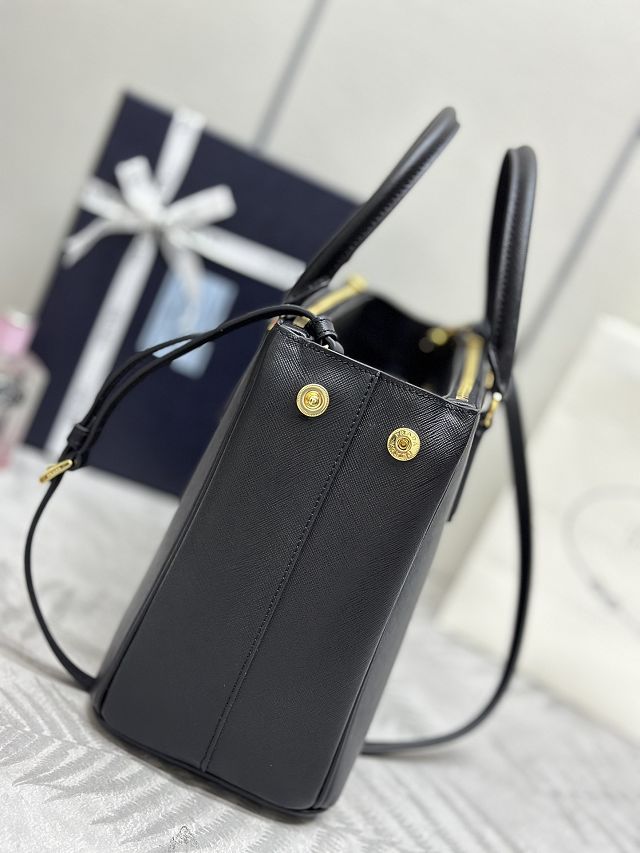 Prada original saffiano calfskin galleria large bag 1BA274 black