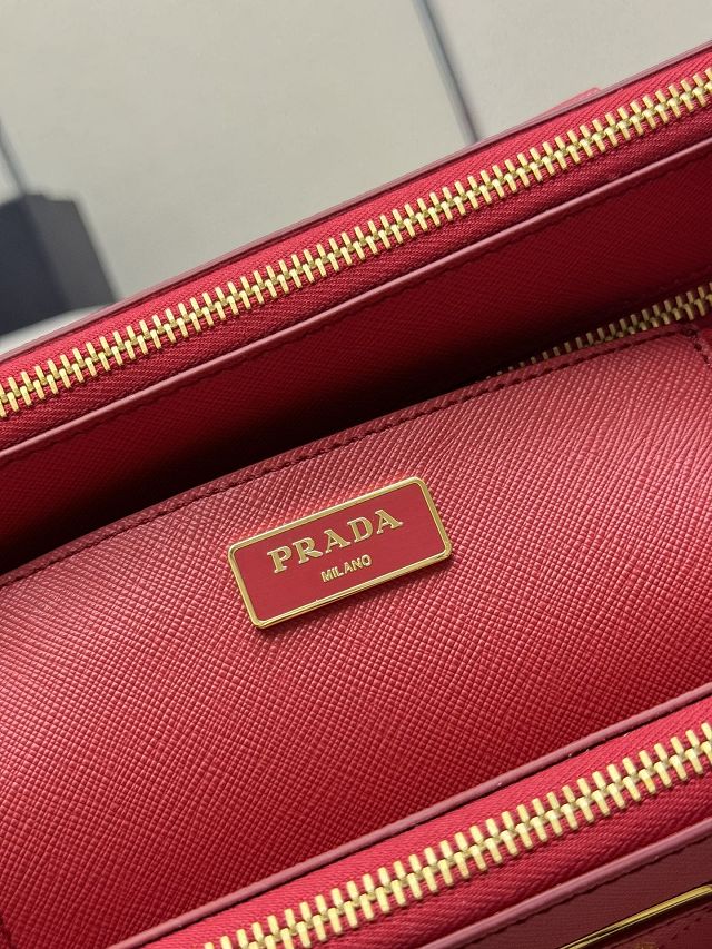 Prada original saffiano calfskin galleria large bag 1BA274 red