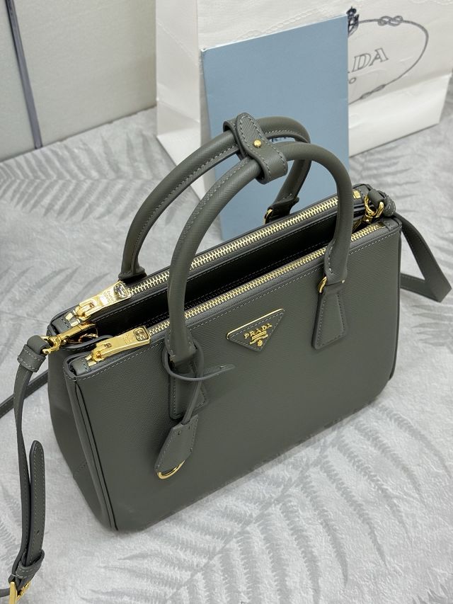 Prada original saffiano calfskin galleria medium bag 1BA863 grey
