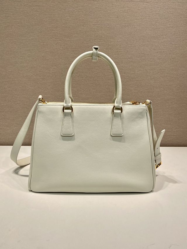 Prada original soft calfskin galleria large bag 1BA274 white